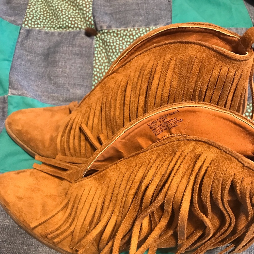 Fringe booties